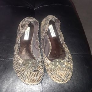 Open-Toe Ballerina Shoe by Vera Wang